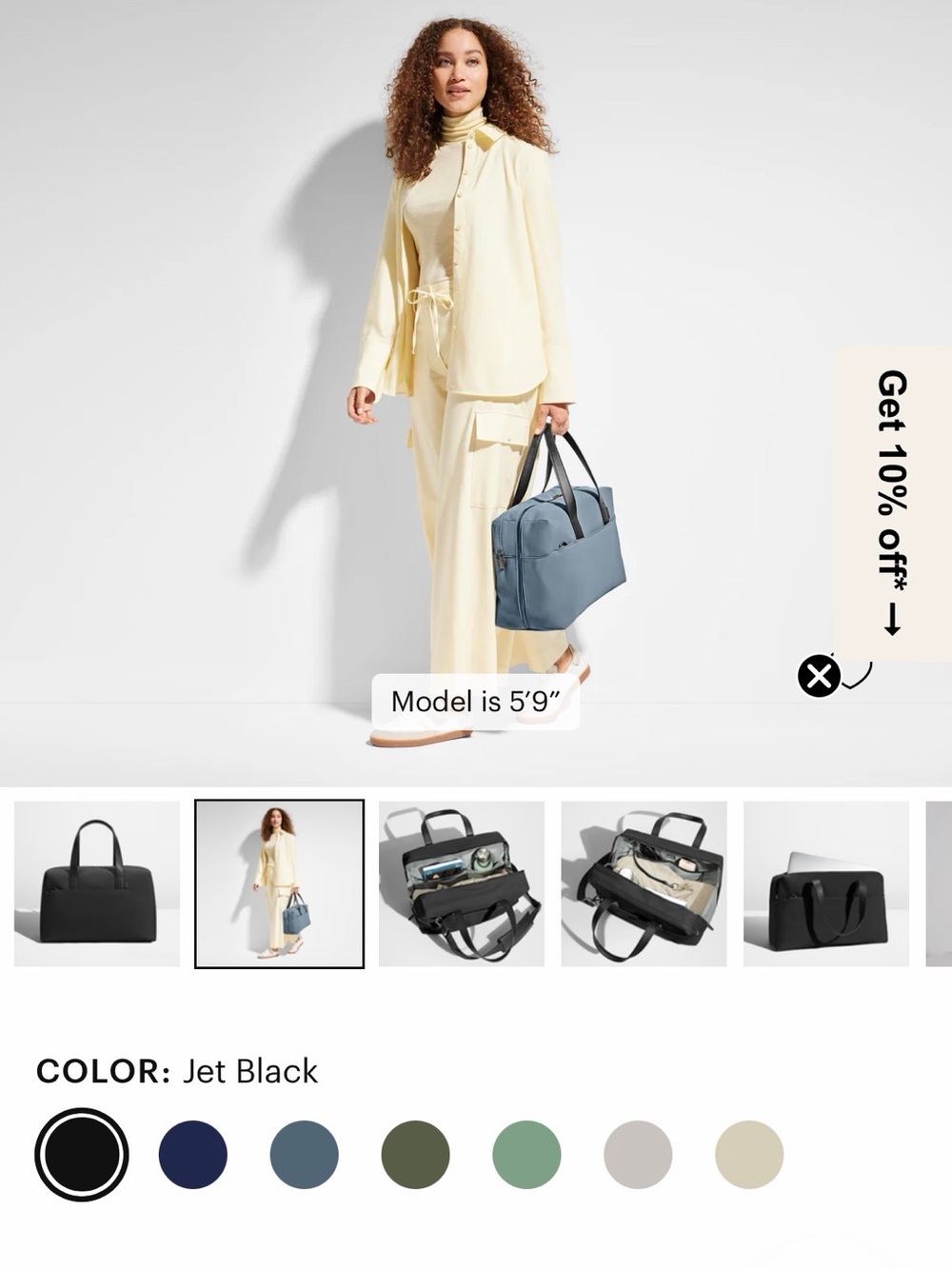 Away The Everywhere Bag – Jet Black – Used Once